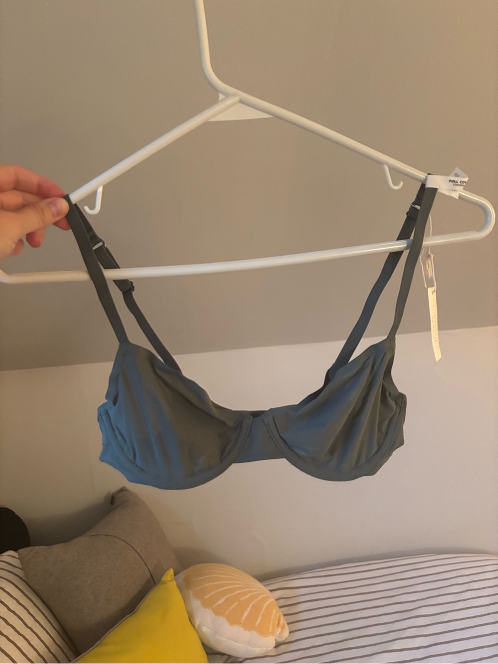 Aerie Smoothez Mesh Full Coverage Unlined Bra 32B Royal Palm